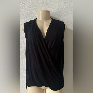 Anthropologie black casual blouse top loose